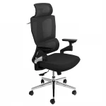 Krzesło biurowe ergonomiczne Spacetronik BARD czarne