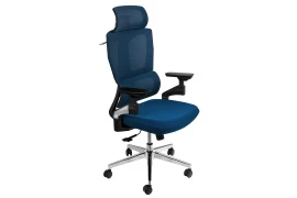 Krzesło biurowe ergonomiczne Spacetronik BARD niebieskie
