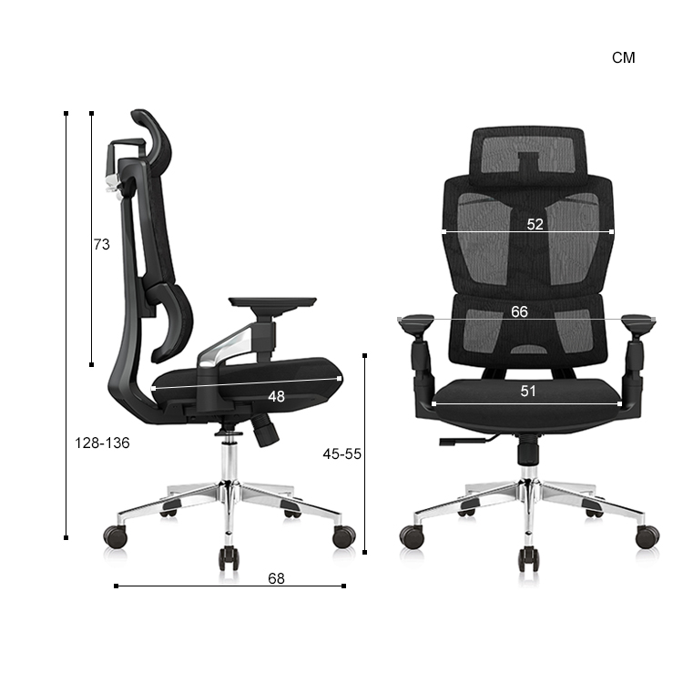 krzesło biurowe ergonomiczne na kręgosłup