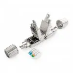 Łącznik RJ45 beznarzędziowy ekranowany Spacetronik SP-LC01