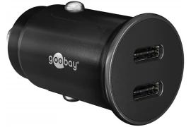 Ładowarka samochodowa 2x USB-C PD 30W max. 3A Goobay