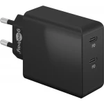 Ładowarka sieciowa 2x USB-C szybkie ładowanie 36W Power Delivery Goobay czarna