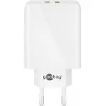 Ładowarka sieciowa 2x USB QC 3.0 28W Goobay biała
