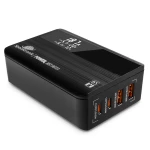 Ładowarka sieciowa GaN 65W, LED, PD QC3.0, 4-portowa Spacetronik SR100