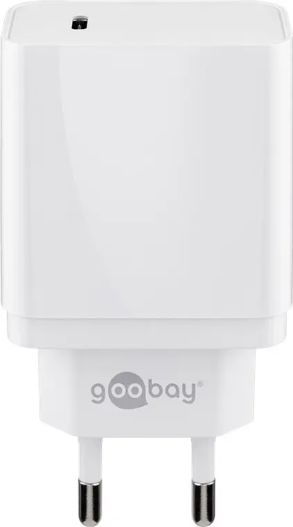 Ładowarka sieciowa USB-C Power Delivery 18W Goobay biała