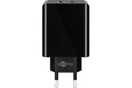 Ładowarka sieciowa USB-C i USB Power Delivery 25W Goobay czarna