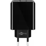 Ładowarka sieciowa USB-C i USB Power Delivery 25W Goobay czarna