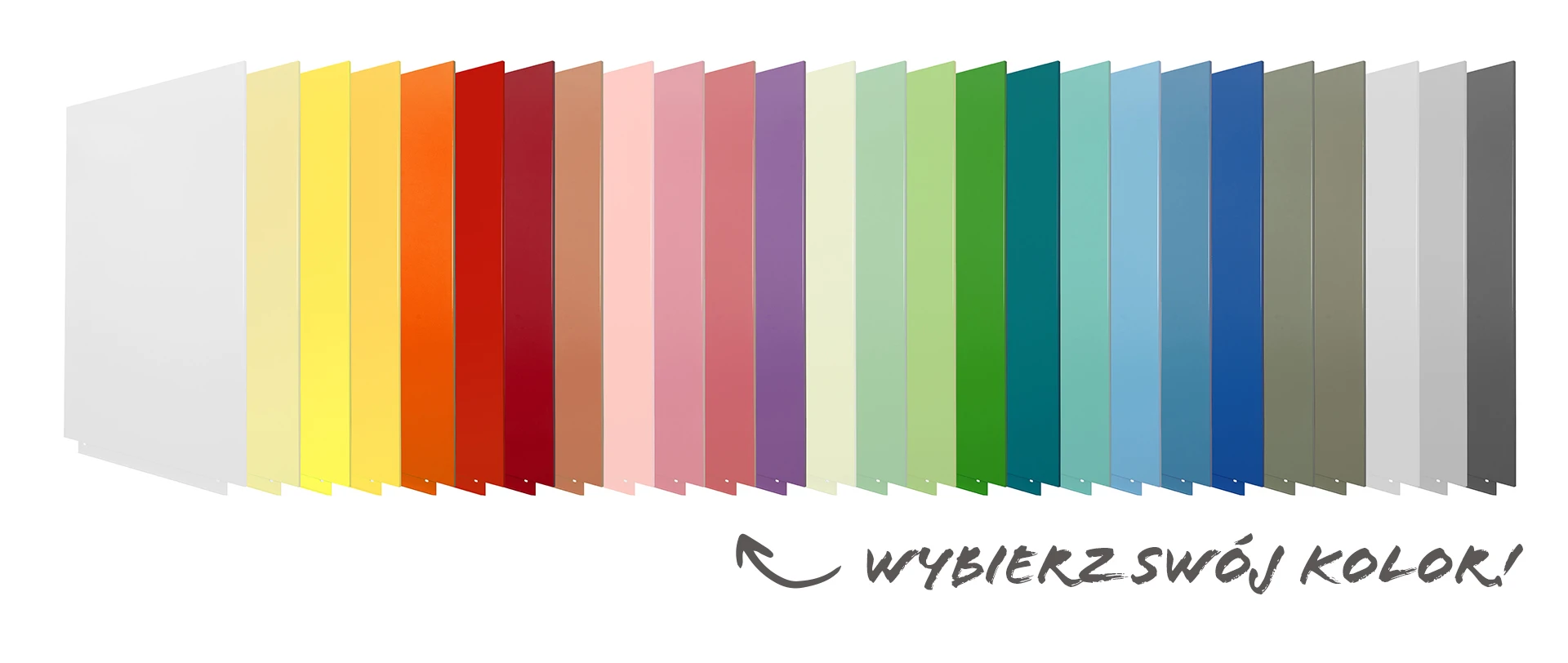 Lakierowana magnetyczna tablica do pisania 100x150cm wybór kolorów