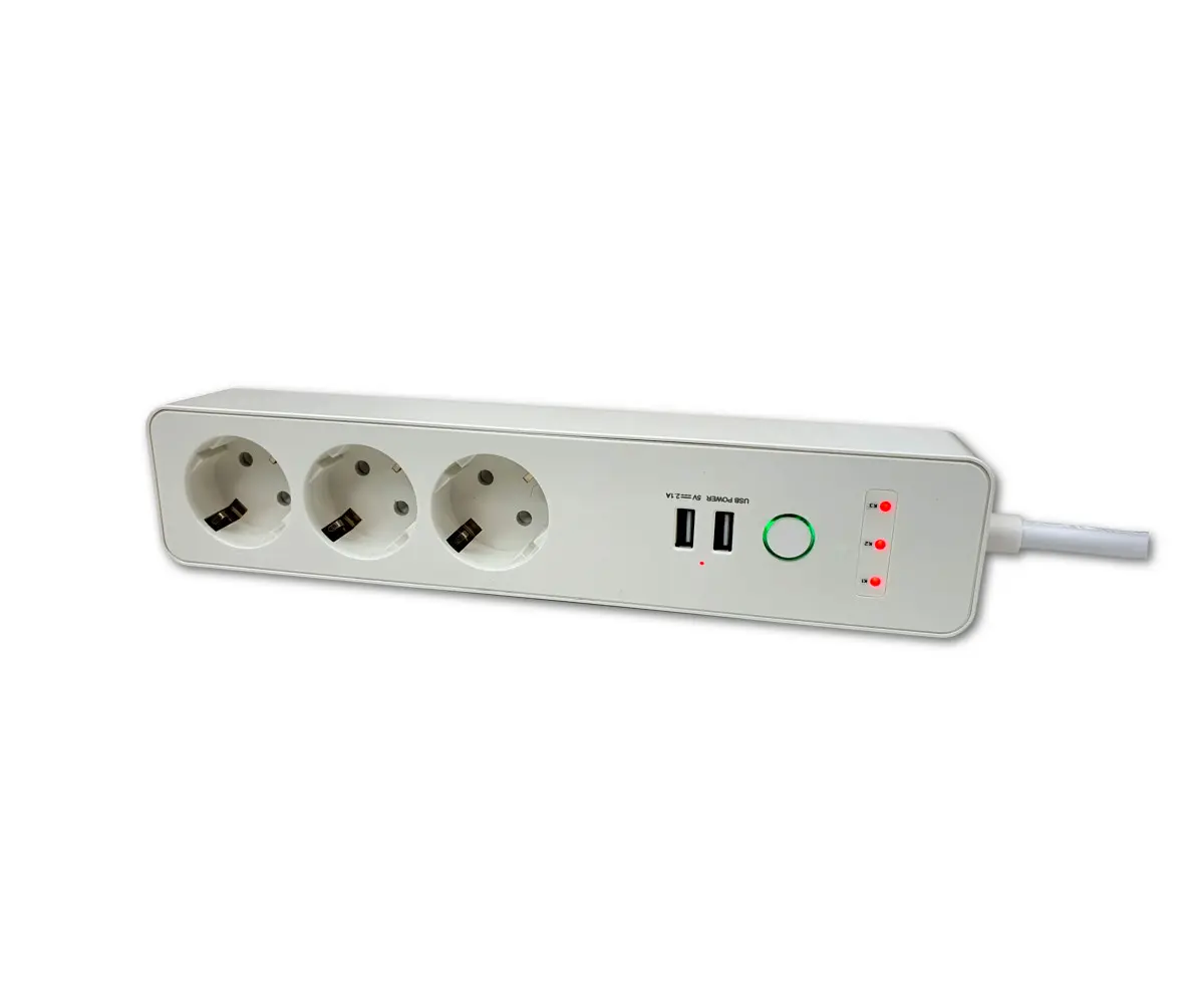 Listwa z gniazdami sieciowymi i USB Qnect WiFi QN-WP03