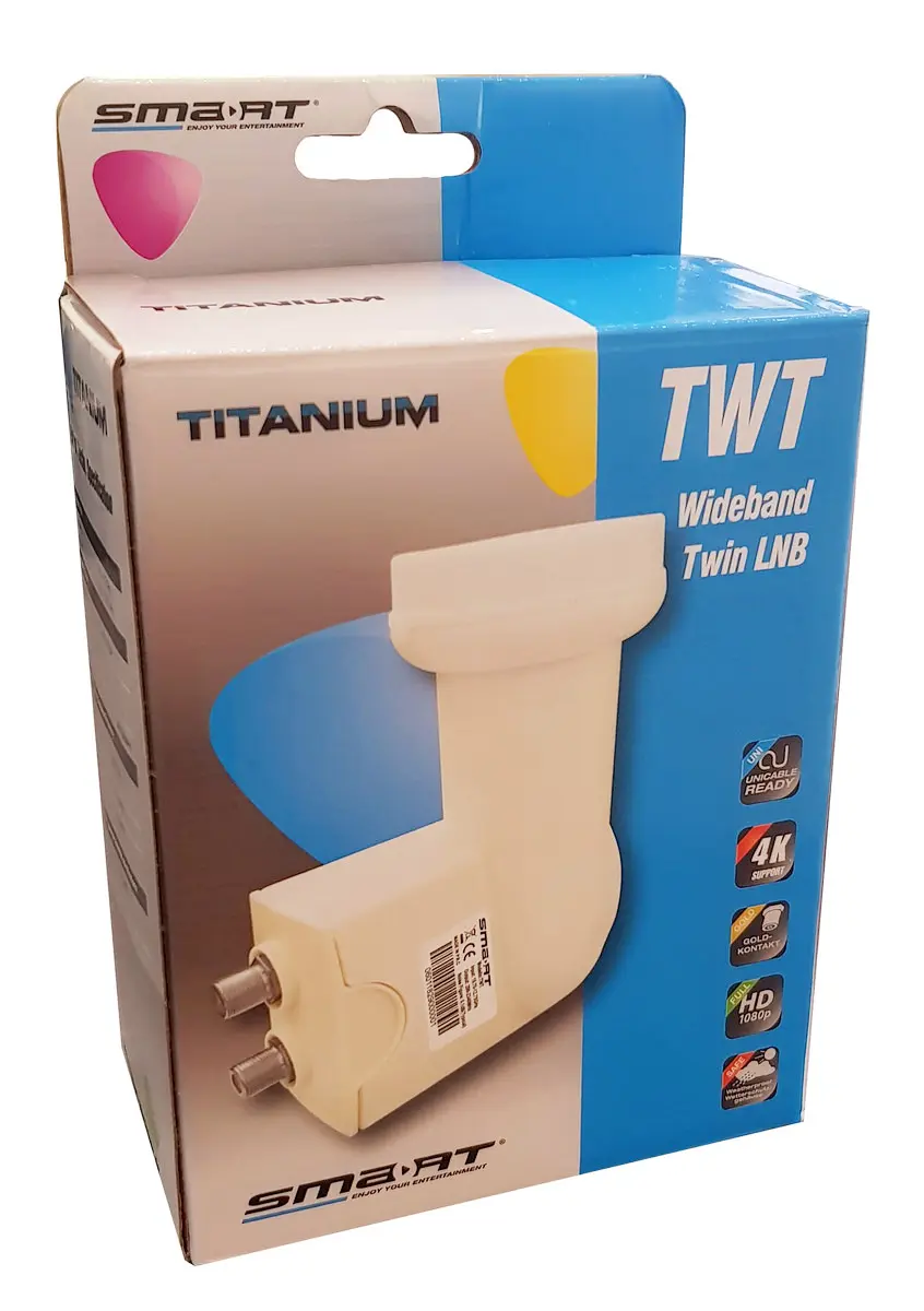 LNB Konwerter Wide Band SMART Titanium TWT H+V