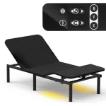 Łóżko elektryczne regulowane z poświetleniem do sypialni 200x90 cm Spacetronik DOZEE02