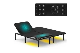 Łóżko z masażem regulowane elektrycznie do sypialni 200x180 cm Spacetronik DOZEE23