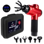 Masażer elektryczny pistolet do masażu Massage Gun Spacetronik SP2200R czerwony