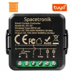 Mini sterownik rolet switch dopuszkowy Wi-Fi  Smart Life Tuya Spacetronik SL-SC-02 Black