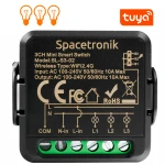 Mini switch światła włącznik Wi-Fi potrójny Smart Life Tuya Spacetronik SL-S3-02 Black