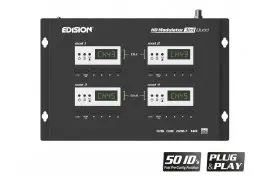 Modulator czterokanałowy 4x HDMI do 2x DVB-T/C/ISDB-T (2x MUX) EDISION 3w1 QUAD