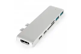 Stacja dokująca dual do Macbook 2x USB-C 7 w 1 na HDMI   2x USB-C   2x USB 3.0   microSD   SD SPU-M03