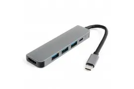 Multiport USB-C 5 w 1 na HDMI + USB-C z PD + 3x USB 3.0 SPU-M12