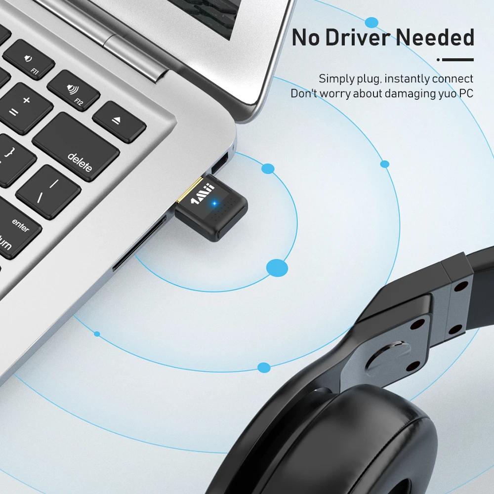 Nadajnik Audio Bluetooth 5.0 USB 1Mii B10A Windows Mac PS4