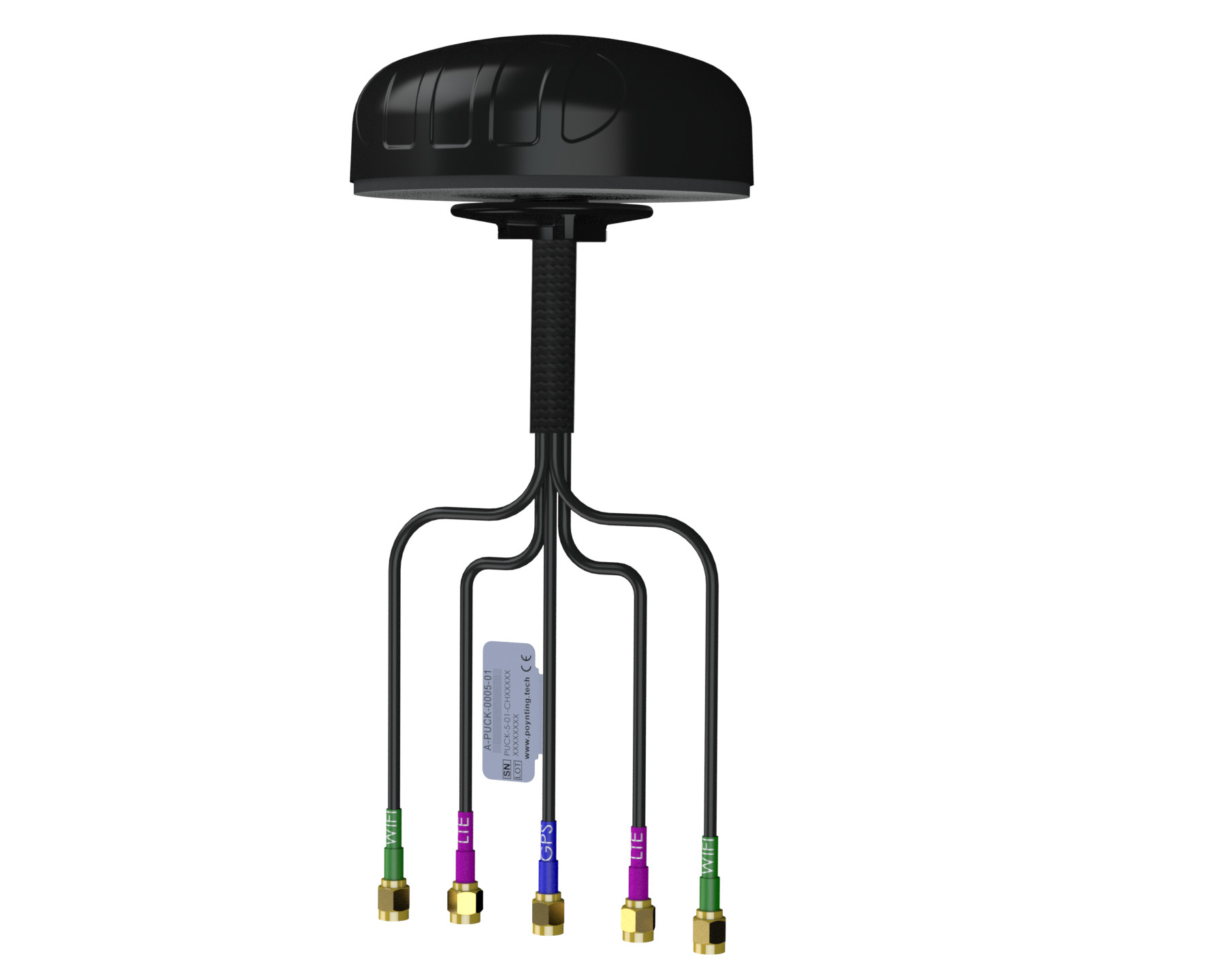 Niskoprofilowa antena Poynting PUCK-5 5w1 2x2 LTE (MIMO) 2x2 Wi-Fi (MIMO) GPS