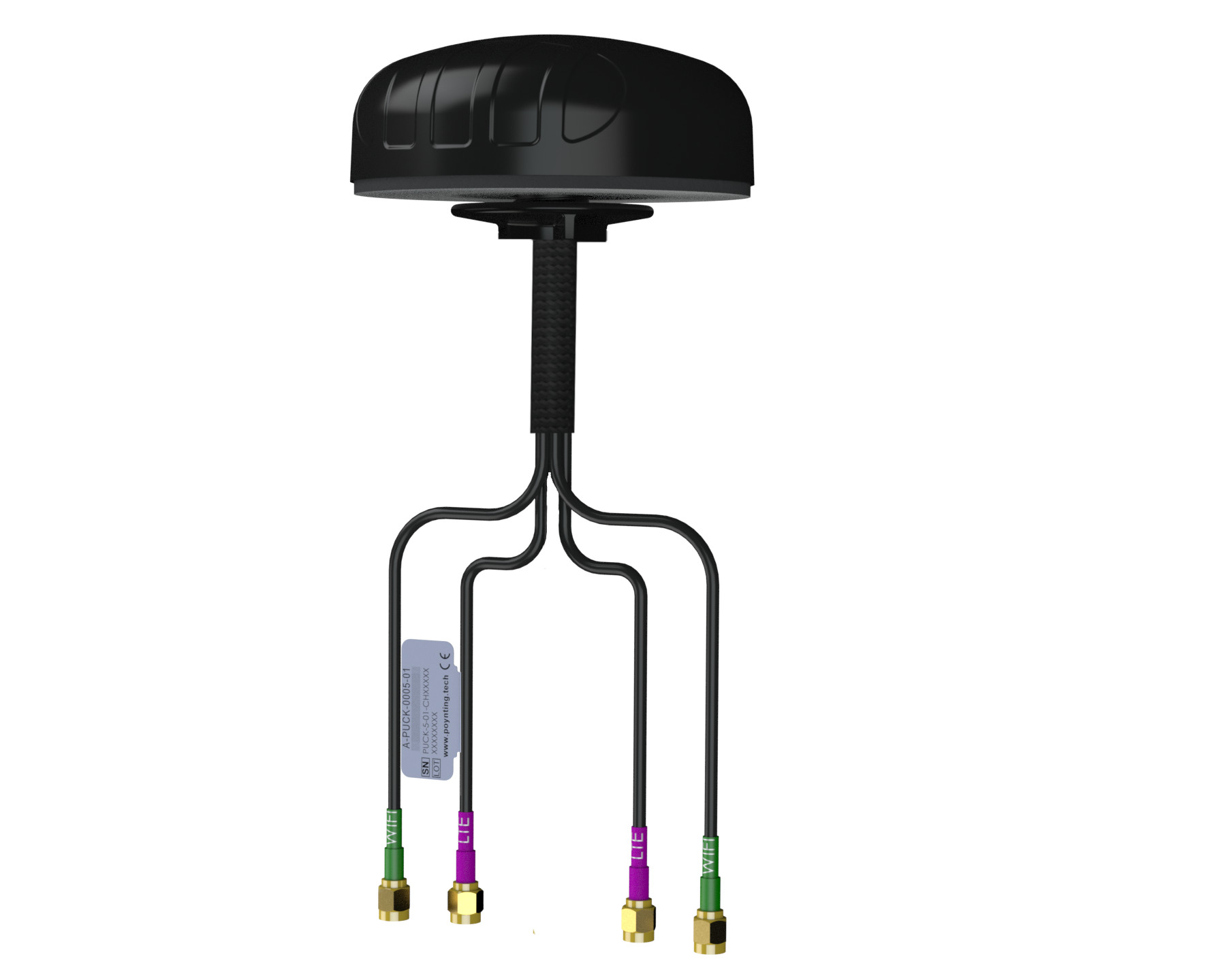 Dookólna antena samochodowa 10cm PUCK-0007-V1-01 2x LTE 2x Wi-Fi