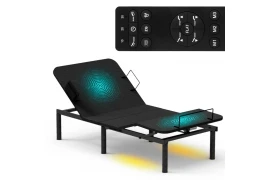 Nowoczesne łóżko z masażem elektrycznie regulowane do sypialni 200x90 cm Spacetronik DOZEE03
