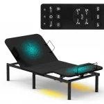 Nowoczesne łóżko z masażem elektrycznie regulowane do sypialni 200x90 cm Spacetronik DOZEE03