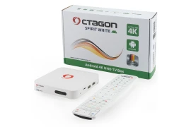 OCTAGON SPIRIT WHITE 4K UHD Android TV Box IPTV
