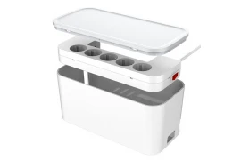 Organizer kabli pojemnik z listwą zasilającą 5x AC schuko i ładowarką 3x USB QC LDNIO SN5309