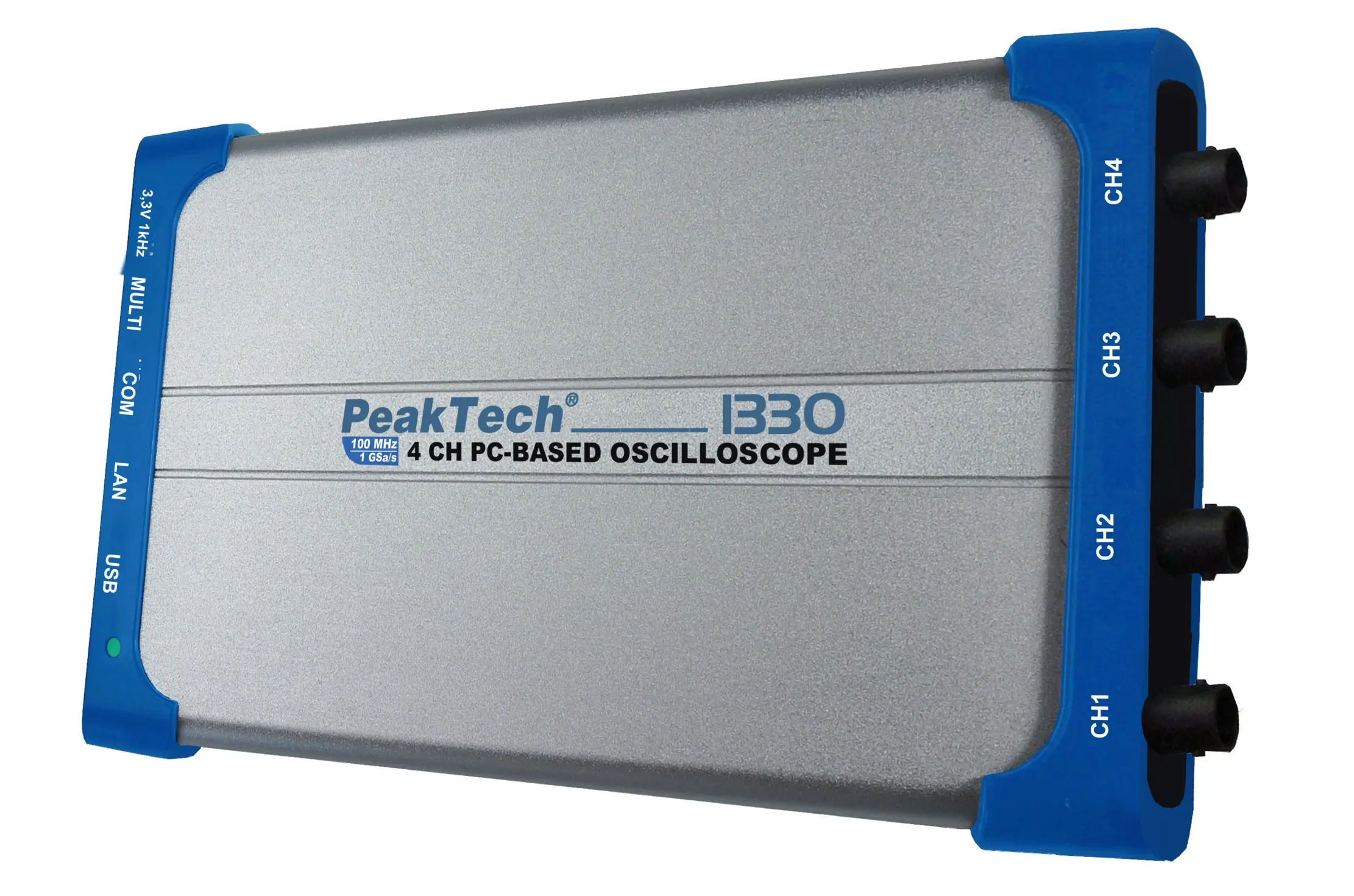 Oscyloskop PC 4-kanałowy USB LAN 100 MHz 1 GSa/s PeakTech 1330