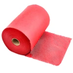 Papier pakowy nacinany plaster miodu,  30cm rolka 100m Bublaki BPH_30_100R czerwony