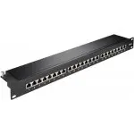 Patch panel FTP CAT 6A Ekranowany 24-porty Goobay czarny