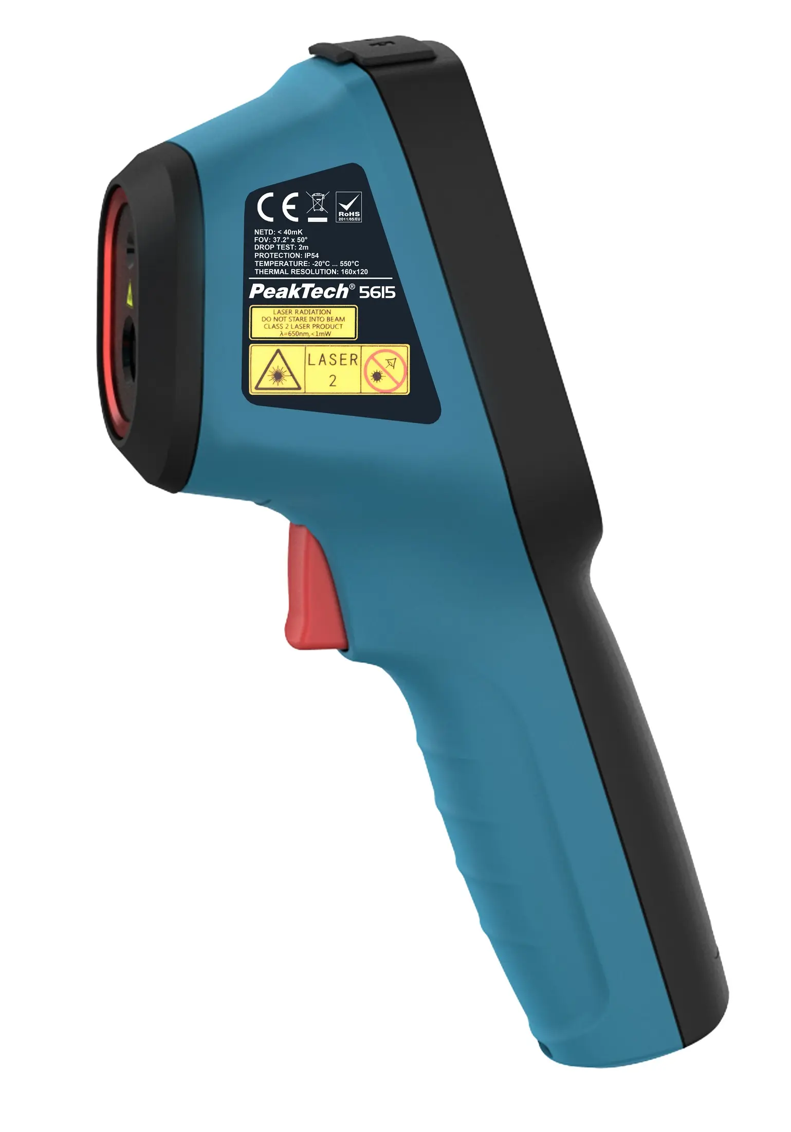 Pirometr kamera termowizyjna na podczerwień termodetektor 160x120 PeakTech 5615 z USB
