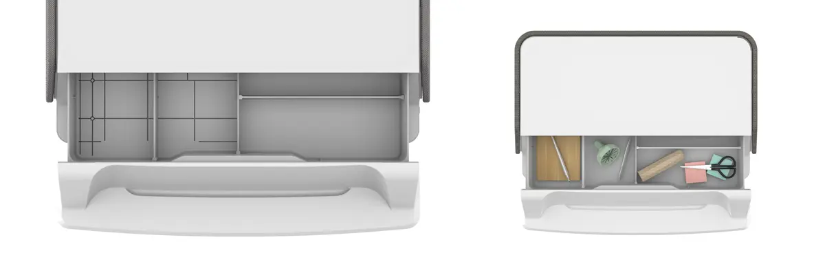 Podstawka pod monitor z szufladą, portem USB i lampą UV Spacetronik SPP-UVC