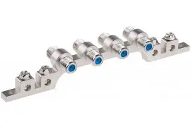 Łącznik prosty z uziemieniem Spacetronik LPB-04 4x beczka FF PPC