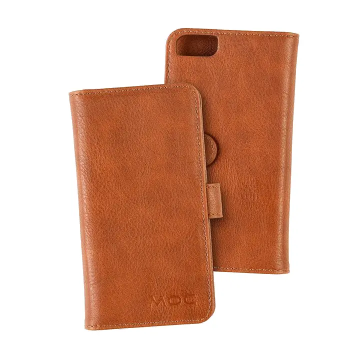 Portfel + etui na telefon MOC Velcro Wallet na iPhone 6/7/8 Brown