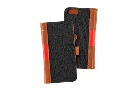 Portfel + etui na telefon MOC Velcro Book Wallet na iPhone 6/7/8 Black