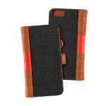 Portfel + etui na telefon MOC Velcro Book Wallet na iPhone 6/7/8 Black