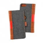 Portfel + etui na telefon MOC Velcro Book Wallet na iPhone 6/7/8 Grey