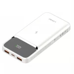 Powerbank indukcyjny 22.5W z ekranem USB USB-C PD Fast Charge 10000 mAh do samolotu LDNIO PQ11