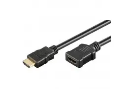 przedłużacz HDMI™ Goobay Gold Black 1,5m