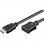 przedłużacz HDMI™ Goobay Gold Black 1,5m