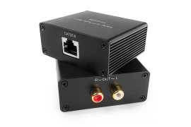 Przedłużacz Transmiter Audio 2x RCA 500m LAN SPA-LHF02