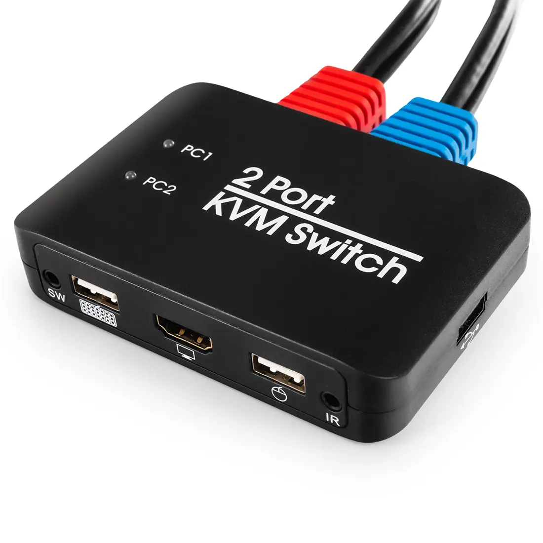 Przełącznik Switch KVM USB + HDMI 2/1 Spacetronik SPH-KVM21