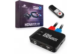 Przełącznik Switch KVM USB + HDMI 2/1 Spacetronik SPH-KVM21