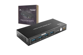 Przełącznik Switch KVM USB + HDMI 2/1 OUTLET Spacetronik SPH-KVM23 8K@60Hz