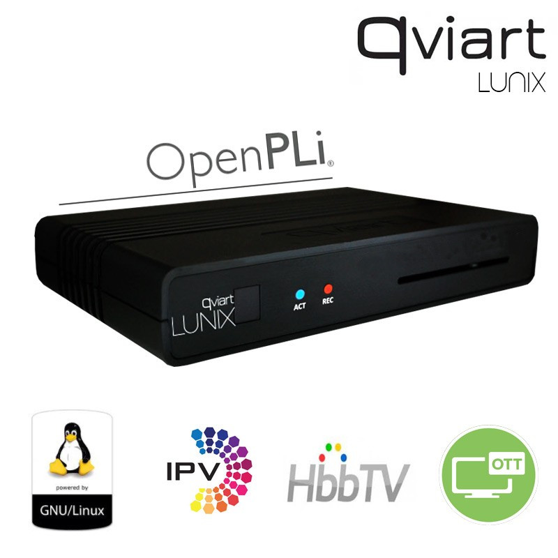 Qviart LUNIX DVB-S2 H.265 Enigma2 Open ATV (VU+ Zero)