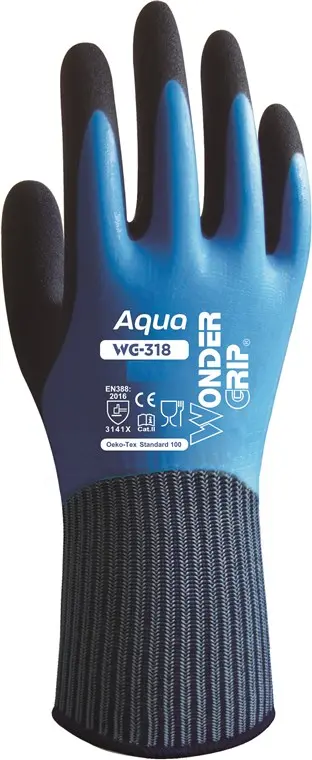 Rękawice robocze wampirki Wonder Grip Aqua WG-318 L/9