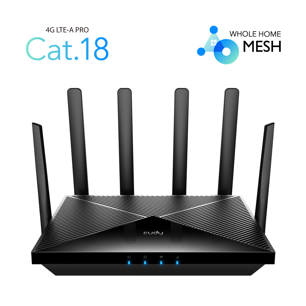 Router WiFi 6 AX1800 CAT18 SIM WAN Cudy LT18 4G LTE Agregacja 5 pasm Open WRT