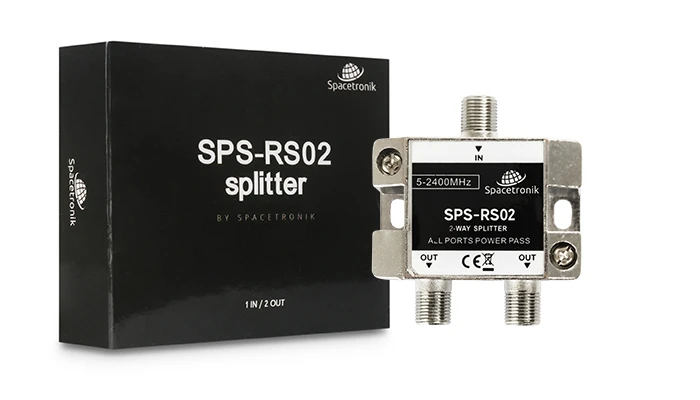 Rozgałęźnik TV anteny 1/2 5-2400 MHz Spacetronik SPS-RS02
